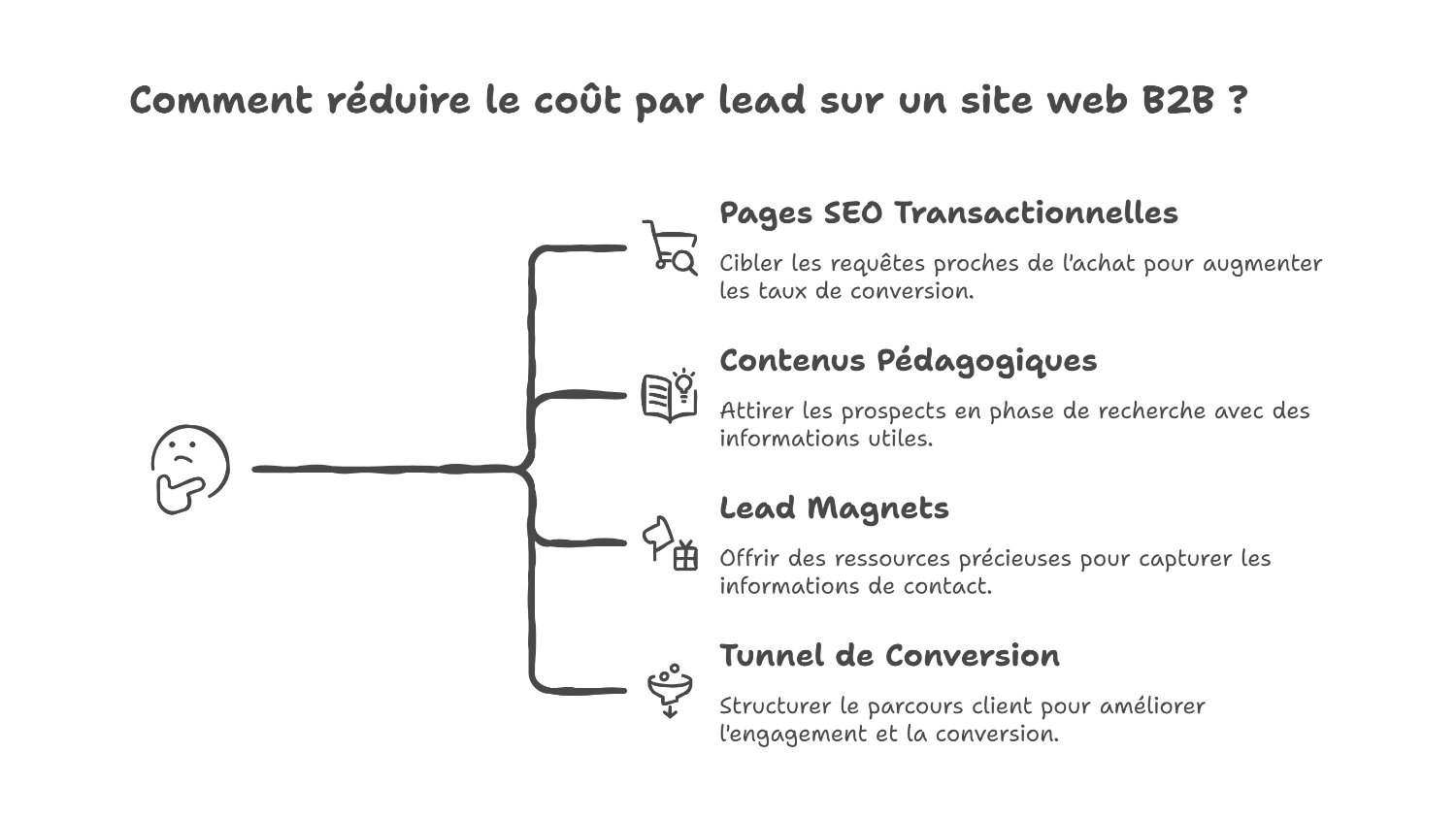 Pourquoi le site web réduit le cpl b2b durablement