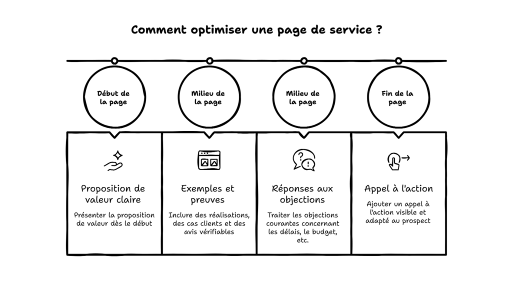 Optimiser les pages de services pour gagner des clients